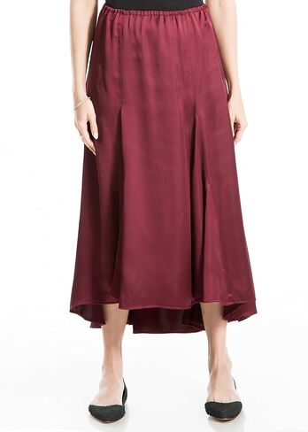 Max Studio Women's Satin High Low Hem Skirt in Kuwait