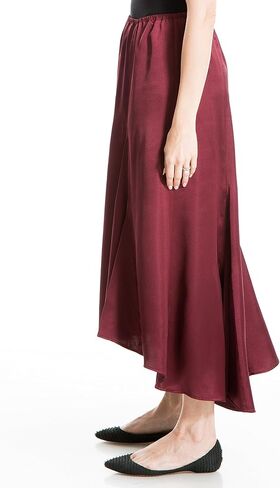 Max Studio Women's Satin High Low Hem Skirt in Kuwait