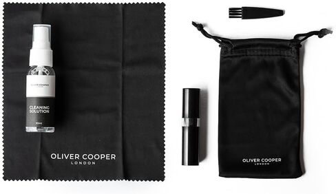 OLIVER COOPER LONDON Watch Care Kit Including Microfibre Cleaning Cloth, Cleaning Brushes, Watch Cleaner Solution, Travel Pouch - Watch Cleaning Kit, Gift Set in Saudi Arabia