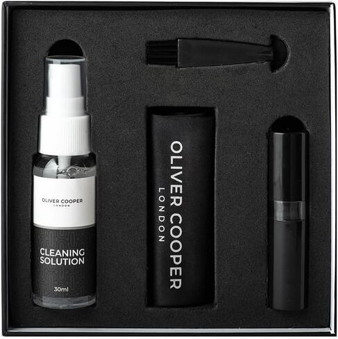 OLIVER COOPER LONDON Watch Care Kit Including Microfibre Cleaning Cloth, Cleaning Brushes, Watch Cleaner Solution, Travel Pouch - Watch Cleaning Kit, Gift Set in Saudi Arabia