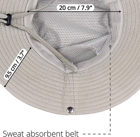 GearTOP Safari Hat Wanderer and Navigator Bundle صيد السمك والتنزه سيرًا على الأقدام وقبعات بوني باللون البيج in Kuwait