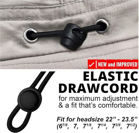 GearTOP Safari Hat Wanderer and Navigator Bundle صيد السمك والتنزه سيرًا على الأقدام وقبعات بوني باللون البيج in Kuwait