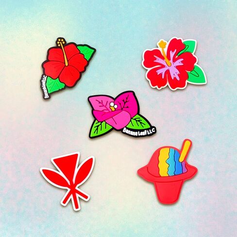 Tashrasia 23Pcs Summer Shoe Charms for Clogs Sandals Bracelet Wristband Slippers Water Shoes, Cute Tropical Beach Shoe Decoration Charms for Kids Girls Women Party Favor Gifts in Kuwait