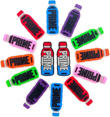 ادوشين 14 قطعة من دلايات الاحذية بتصميم زجاجة الطاقة والاحذية والمشروبات، حليات زينة احذية كلوج من مستلزمات حفلات الزفاف in Kuwait