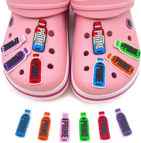 ادوشين 14 قطعة من دلايات الاحذية بتصميم زجاجة الطاقة والاحذية والمشروبات، حليات زينة احذية كلوج من مستلزمات حفلات الزفاف in Kuwait