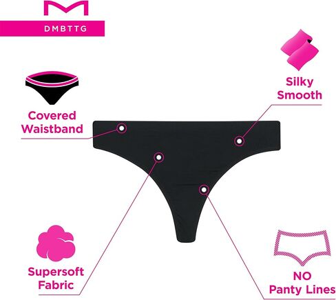 Maidenform Women's Barely There Lace Panties, Invisible Look Thong Underwear, 3-Pack in Saudi Arabia