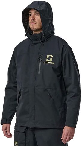 Striker Men's Vortex Durable Breathable Waterproof Outdoor Fishing Rain Jacket with Adjustable Hood & Reflective Elements in Saudi Arabia