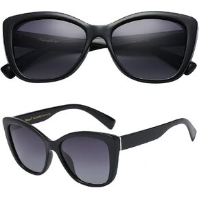 PolarSpex Cat Eye Sunglasses for Women - Trendy & Polarized Oversized Womens Sunglasses - Fashionable Shades for Women