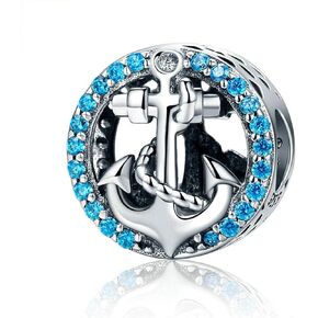 Sailing Boat Charm 925 Sterling Silver Anchor Charm Jelly Fish Charm Starfish Charm Ocean Charm for Pandora Charm Bracelet