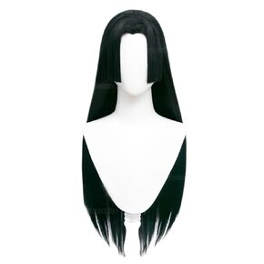 Gorgewg Women Wig for Boa Hancock Cosplay Costume Anime Long Straight Black with Wigcap Earrings in Kuwait
