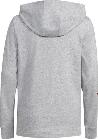 adidas Boys' Long Sleeve Cotton Bos Logo Hooded T-Shirt in Kuwait