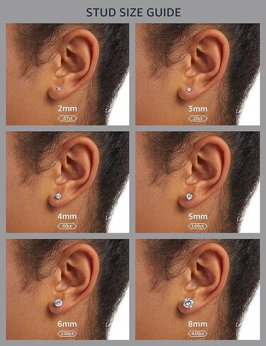 Amazon Essentials Gold and Rhodium Plated Sterling Silver Cubic Zirconia Earrings (previously Amazon Collection) in Saudi Arabia
