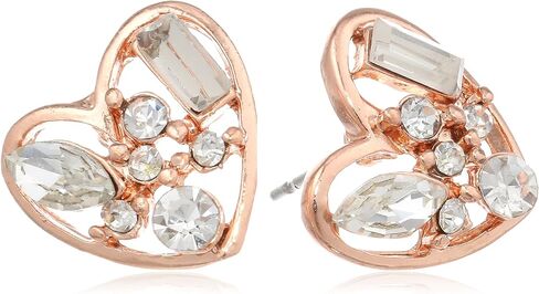 Betsey Johnson "Iconic Baguette" Crystal Stud Earrings in Saudi Arabia