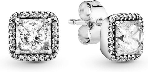 PANDORA Elegance Earrings - Timeless Earrings for Women - Great Gift for Her - Sterling Silver & Cubic Zirconia, With Gift Box in Saudi Arabia