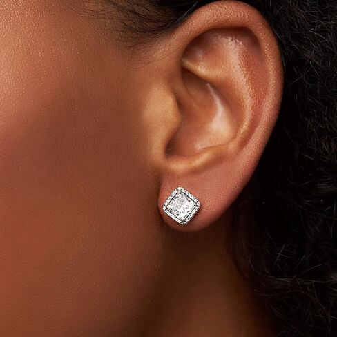 PANDORA Elegance Earrings - Timeless Earrings for Women - Great Gift for Her - Sterling Silver & Cubic Zirconia, With Gift Box in Saudi Arabia