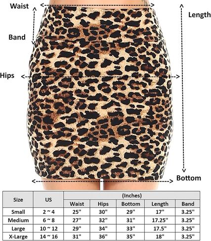 Fashionazzle Women's Casual Stretchy Bodycon Pencil Printed Mini Skirt in Kuwait