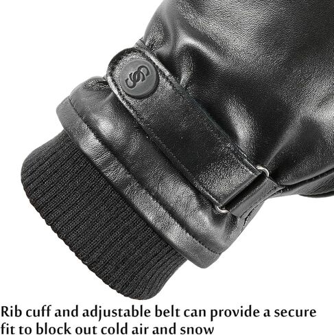 قفازات جلدية للرجال من SIEFERSN مع أصابع تعمل باللمس قفازات شتوية خارجية 1234225010 in Kuwait