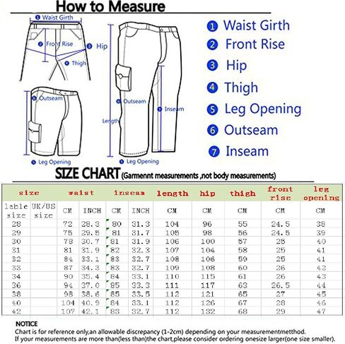 HODZAIW Winter Fleece Lined Mens Cargo Pant Warm Windproof Outdoor Work Pants in Kuwait