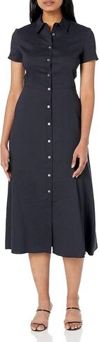 Theory Women's Short-Sleeved Button Down Midi Dress in Saudi Arabia