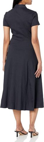 Theory Women's Short-Sleeved Button Down Midi Dress in Saudi Arabia