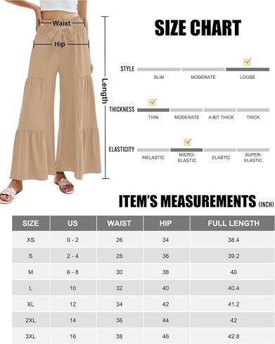 Blooming Jelly Women Linen Pants Summer Vacation Outfits Wide Leg High Waisted Pants Palazzo Flowy Pants Trouser 2024 in Saudi Arabia