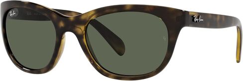 Ray-Ban Woman Sunglasses Black Frame, Dark Green Lenses, 56MM in Saudi Arabia