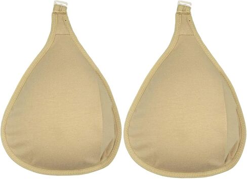 Macimiu 2Pcs Hook Silicone Breast Protective Pockets Sleeves Cotton Pocket Bag for Mastectomy Fake Breast in Saudi Arabia
