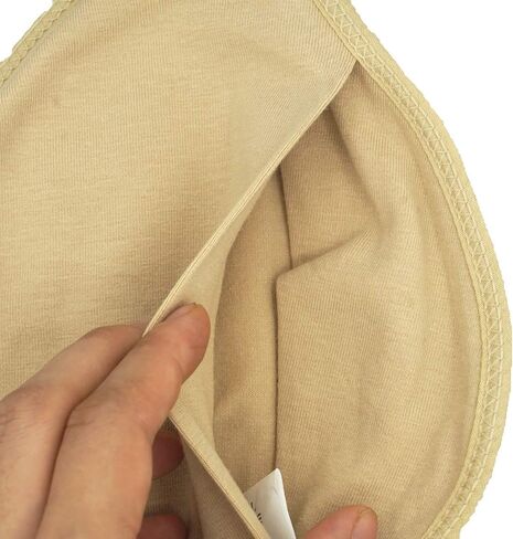 Macimiu 2Pcs Hook Silicone Breast Protective Pockets Sleeves Cotton Pocket Bag for Mastectomy Fake Breast in Saudi Arabia
