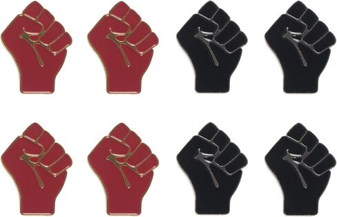 مجموعة Black Lives Matter مكونة من 8 دبابيس من المينا للتضامن ضد العنصرية من BLM in Kuwait