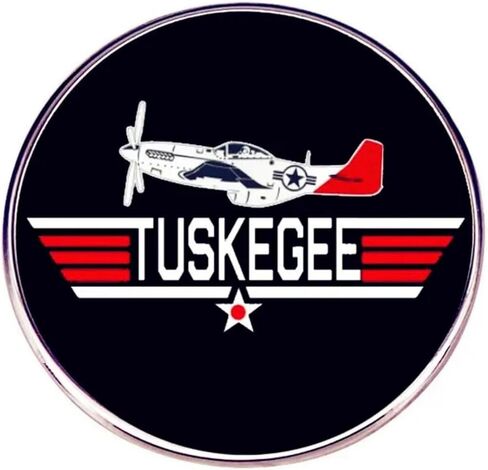 The Tuskegee Airmen World War II 2 WW2 Black History African American Military Pilots US Air Force Fighter Bomber 1.2" Enamel Pin Badge in Saudi Arabia