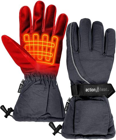 ActionHeat AA Battery Heated Snow Gloves for Women - Electric Heat Gloves w/Weather Resistant Soft Shell, Cozy Fleece in Kuwait