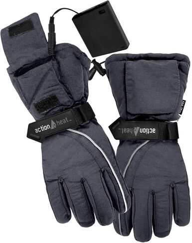 ActionHeat AA Battery Heated Snow Gloves for Women - Electric Heat Gloves w/Weather Resistant Soft Shell, Cozy Fleece in Kuwait