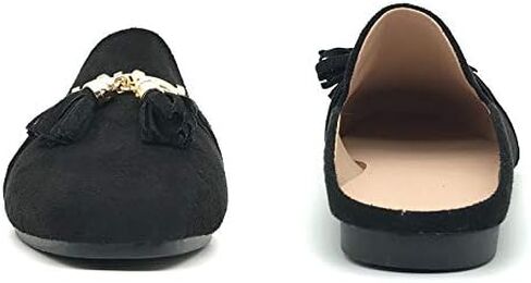 Mules for Women Flats Slip On Loafers Open Back Shoes Buckle Mules in Saudi Arabia