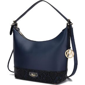 MKF Collection Shoulder Bag for Women, Vegan Leather Hobo Fashion Handbag Messenger Purse