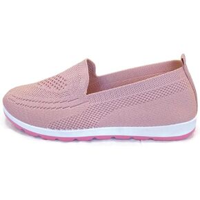 Women's Knitting Flat Shoes Walking Shoes Comfort Loafers Breathable Mesh Female Round Toe Black, Pink, Purple, Red in Kuwait