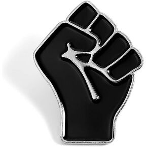 Black Lives Matter Statement Enamel Pins-Raised Fist Enamel Pin-BLM Lapel Pin-Solidarity Lapel Pin for Jackets,Backpacks,Bags,Hats in Kuwait