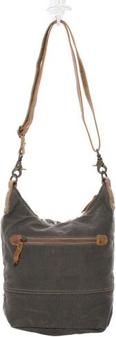 Myra Bag Floral Cowhide & Upcycled Canvas Shoulder Bag S-1126 in Saudi Arabia