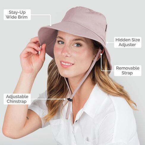 قبعة الشمس دلو طاردة للماء مع حماية من الأشعة فوق البنفسجية للنساء من جان آند جول in Kuwait