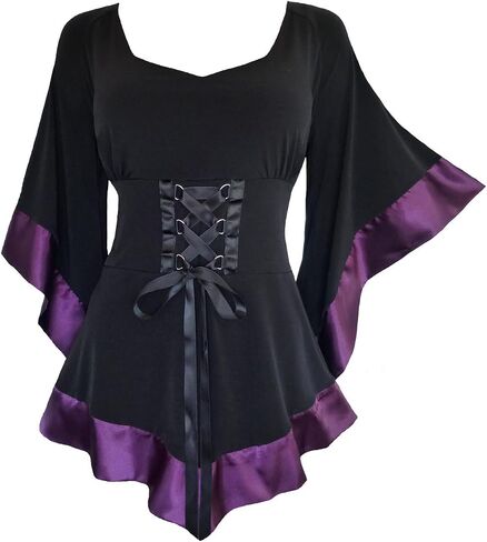 Dare to Wear Treasure Corset Top: Victorian Gothic Medieval Women's Courtly Tunic for Everyday Halloween Cosplay Festivals in Saudi Arabia