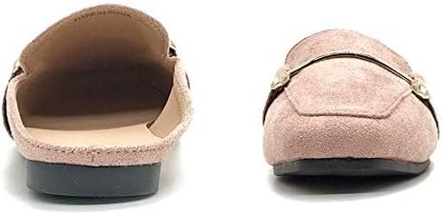 Mules for Women Flats Slip On Loafers Open Back Shoes Buckle Mules in Saudi Arabia