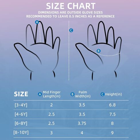 AMYIPO Kids Winter Snow Ski Gloves Children Snowboard Gloves for Boys Girls in Kuwait