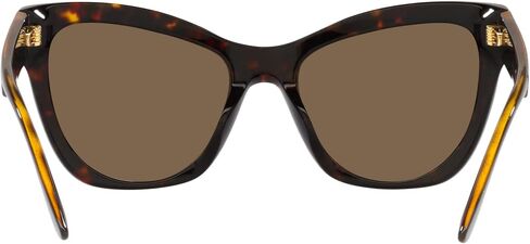 Versace Woman Sunglasses Havana Frame, Dark Brown Lenses, 56MM in Saudi Arabia