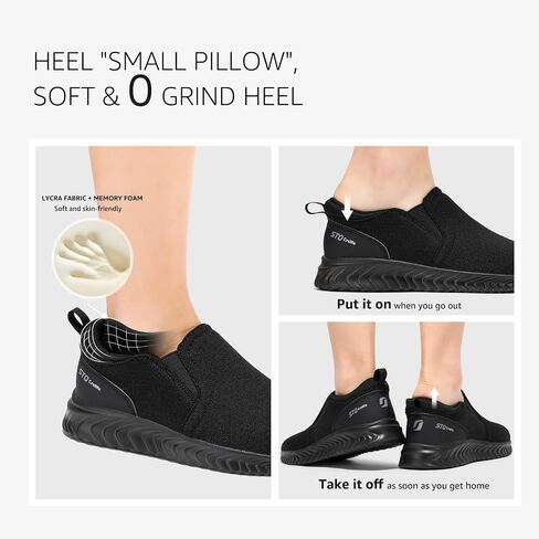STQ Walking Shoes Women Comfort Slip on Sneakers Women with Arch Support in Saudi Arabia