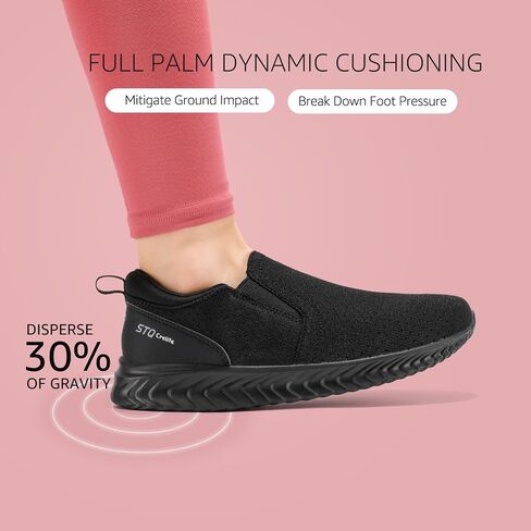 STQ Walking Shoes Women Comfort Slip on Sneakers Women with Arch Support in Saudi Arabia