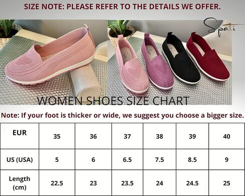 Women's Knitting Flat Shoes Walking Shoes Comfort Loafers Breathable Mesh Female Round Toe Black, Pink, Purple, Red in Kuwait