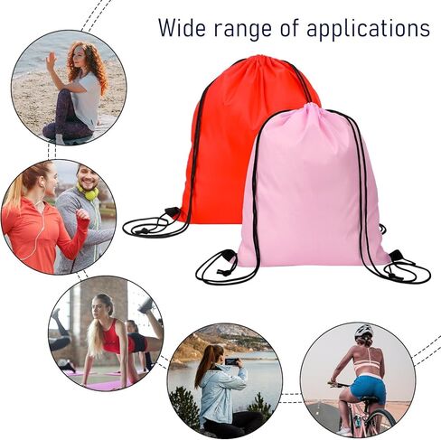 شنطة ظهر برباط سحب من قطعتين، شنطة رياضية لصالة الالعاب الرياضية، شنطة يد كبيرة برباط سحب شنطة ظهر للسباحة للنساء والرجال in Kuwait