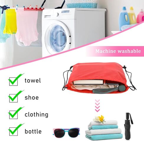 شنطة ظهر برباط سحب من قطعتين، شنطة رياضية لصالة الالعاب الرياضية، شنطة يد كبيرة برباط سحب شنطة ظهر للسباحة للنساء والرجال in Kuwait