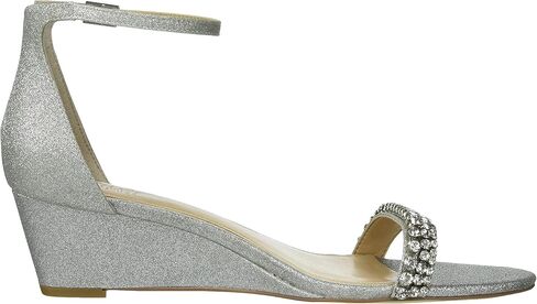 Jewel Badgley Mischka Lora Low Wedge Sandals in Kuwait