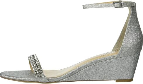 Jewel Badgley Mischka Lora Low Wedge Sandals in Kuwait