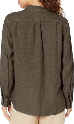 Velvet by Graham & Spencer Women's Mulholland Woven Linen Button Up Shirt in Saudi Arabia